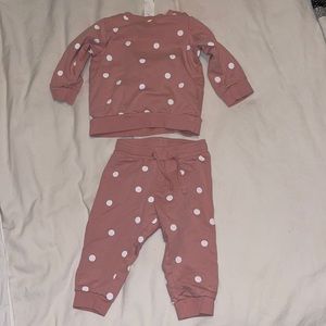 9 month crew neck and jogger set